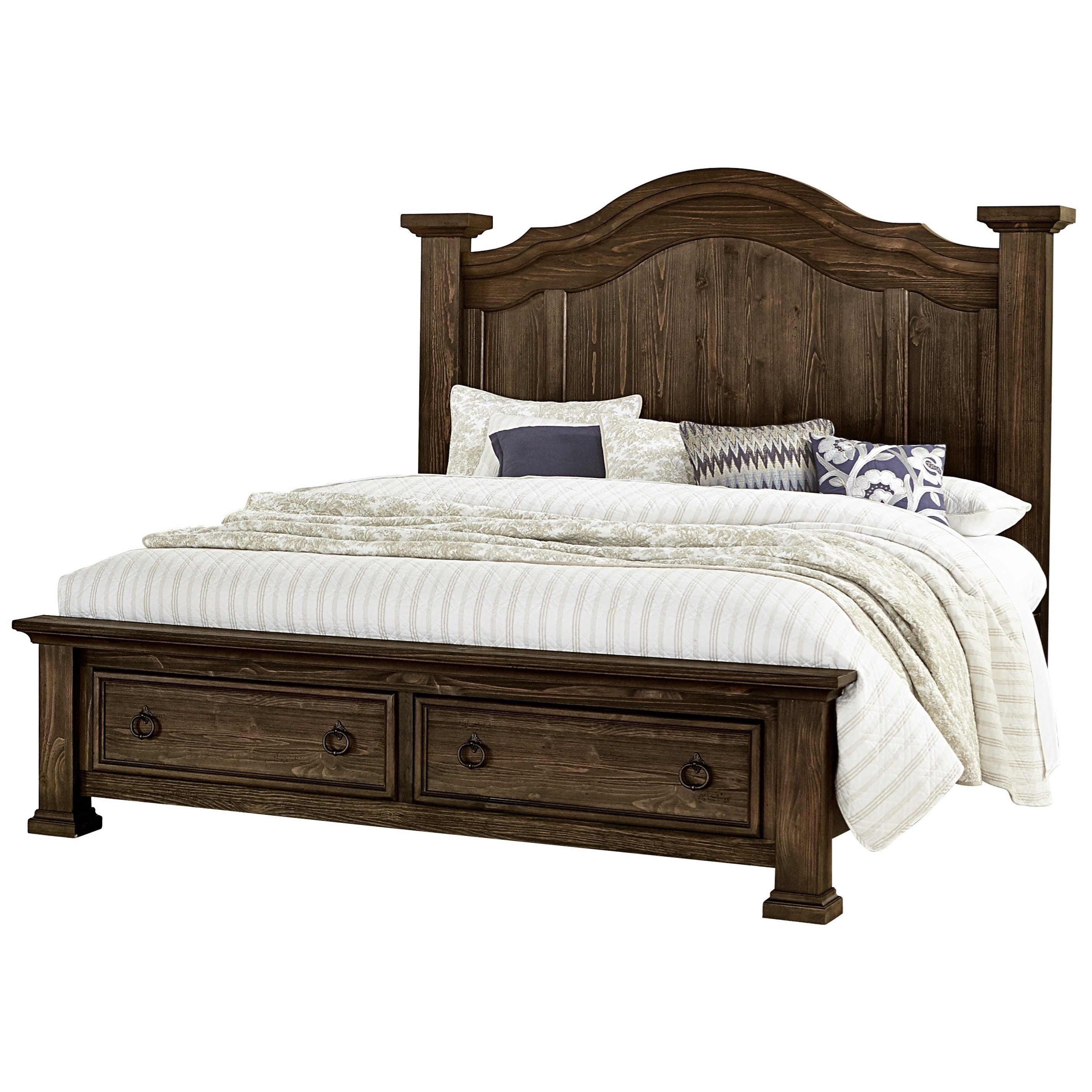rustic platform beds with storage bed frame vaughan bassett rustic hillsking poster bed with storage footboard hills king rustic platform beds with storage bed frame vaughan bassett rustic hillsking poster bed with storage footboard hills king
